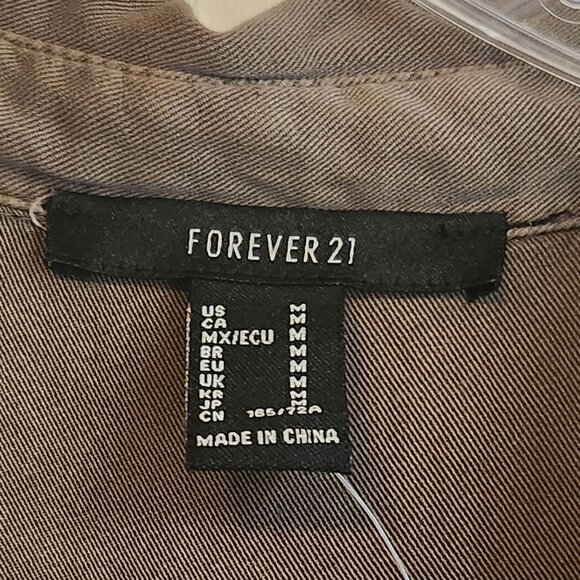 FOREVER 21 Women's Army Green Jumpsuit - Medium - NEW NWT - Picture 8 of 9